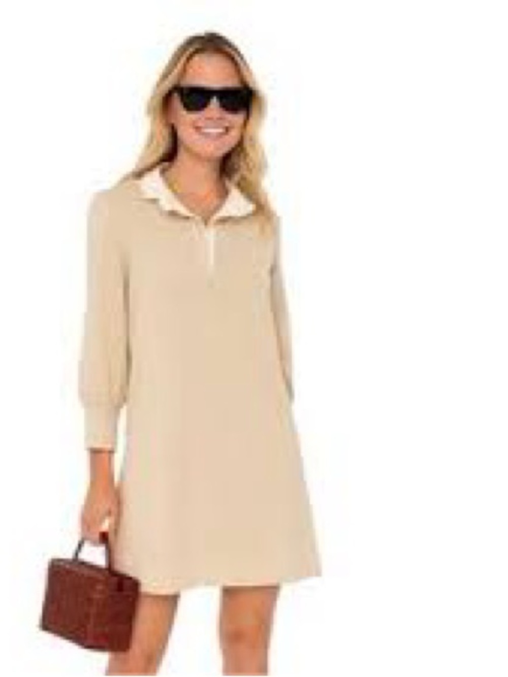 Pomander Place By Tuckernuck Charlotte French Terry Dress Beige Size M